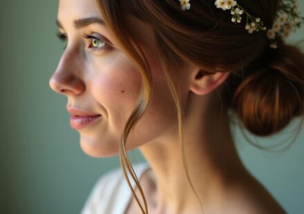 Mariage bohème : Sublimez votre jour J avec un chignon romantique et naturel